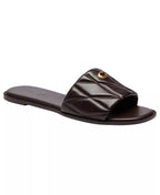 Coach Women's Holly Quilted Leather Slip-On Sandals