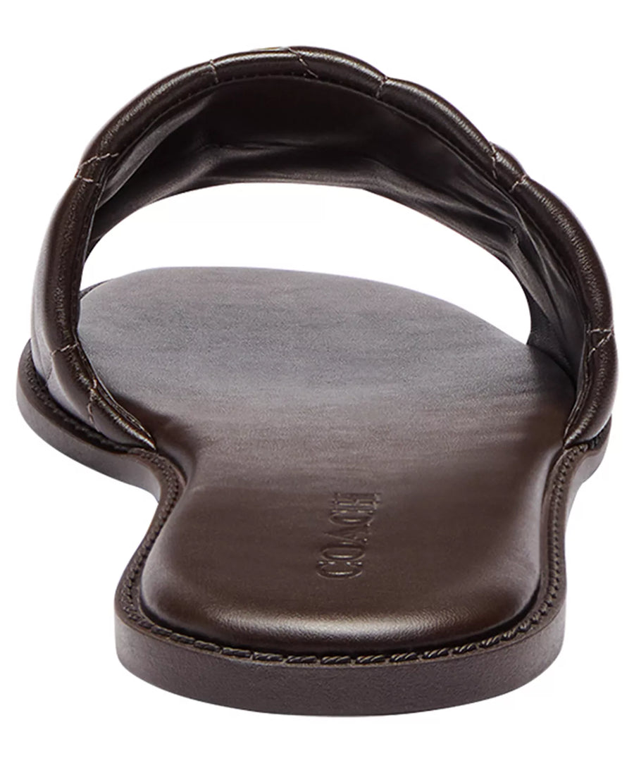 Coach Women's Holly Quilted Leather Slip-On Sandals