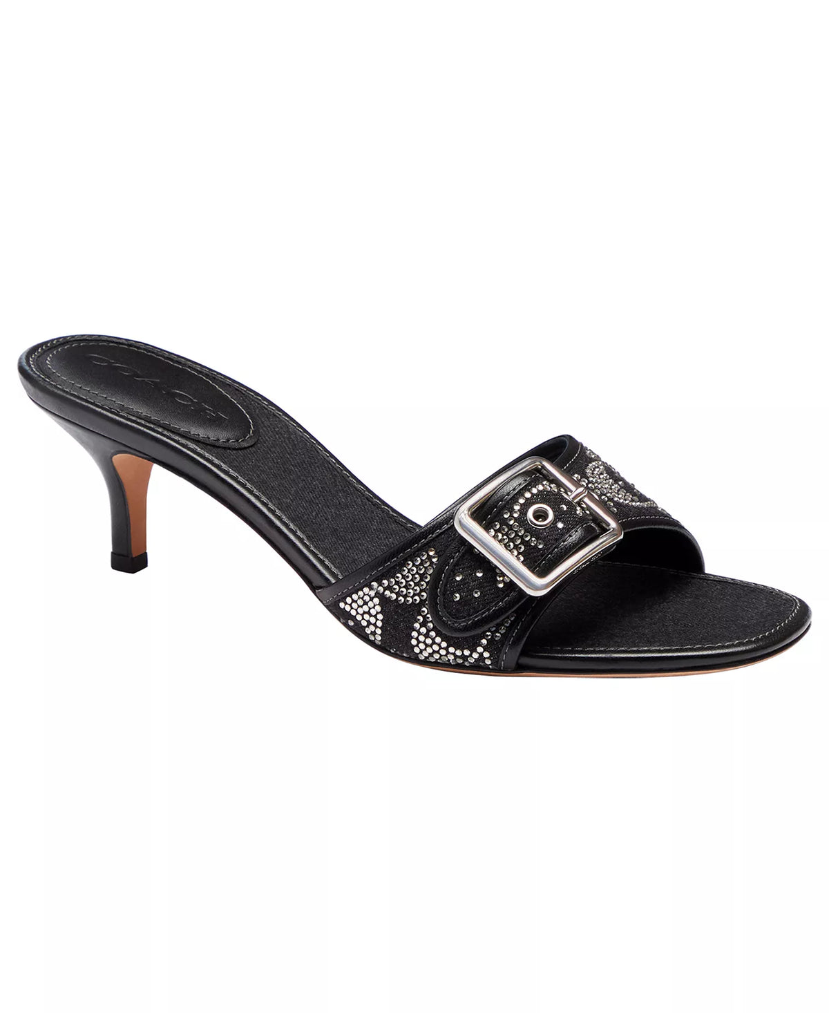 Coach Women's Margot Slip-On Kitten Heel Sandals