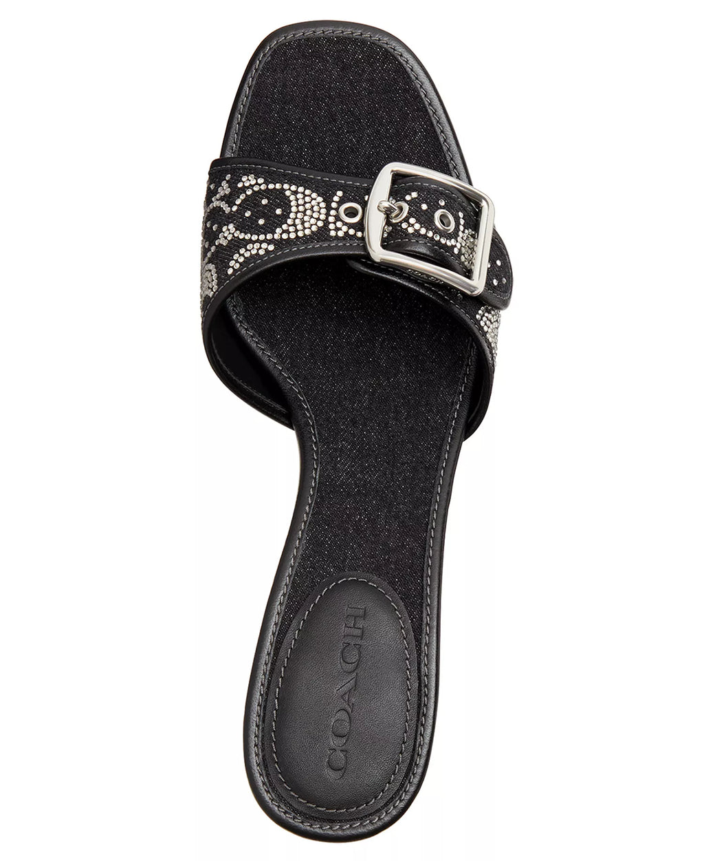 Coach Women's Margot Slip-On Kitten Heel Sandals