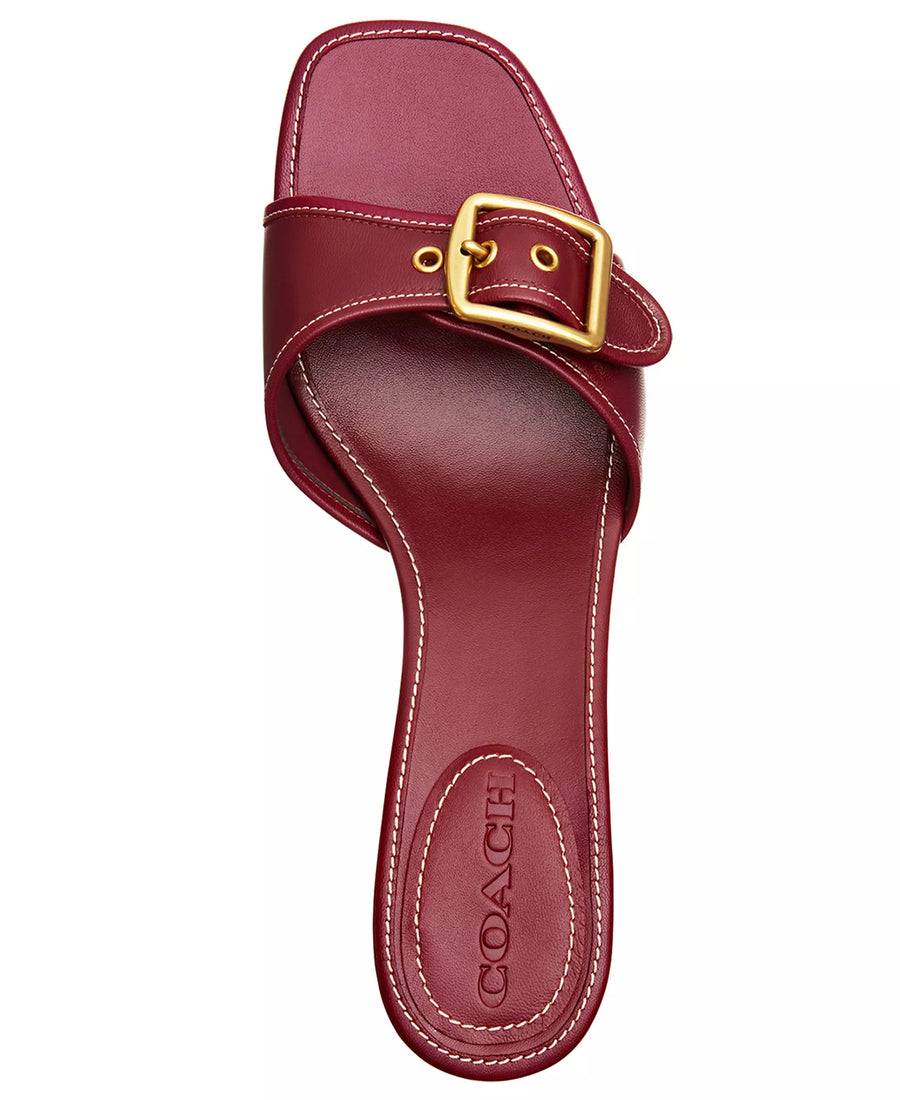 Coach Women's Margot Slip-On Kitten Heel Sandals