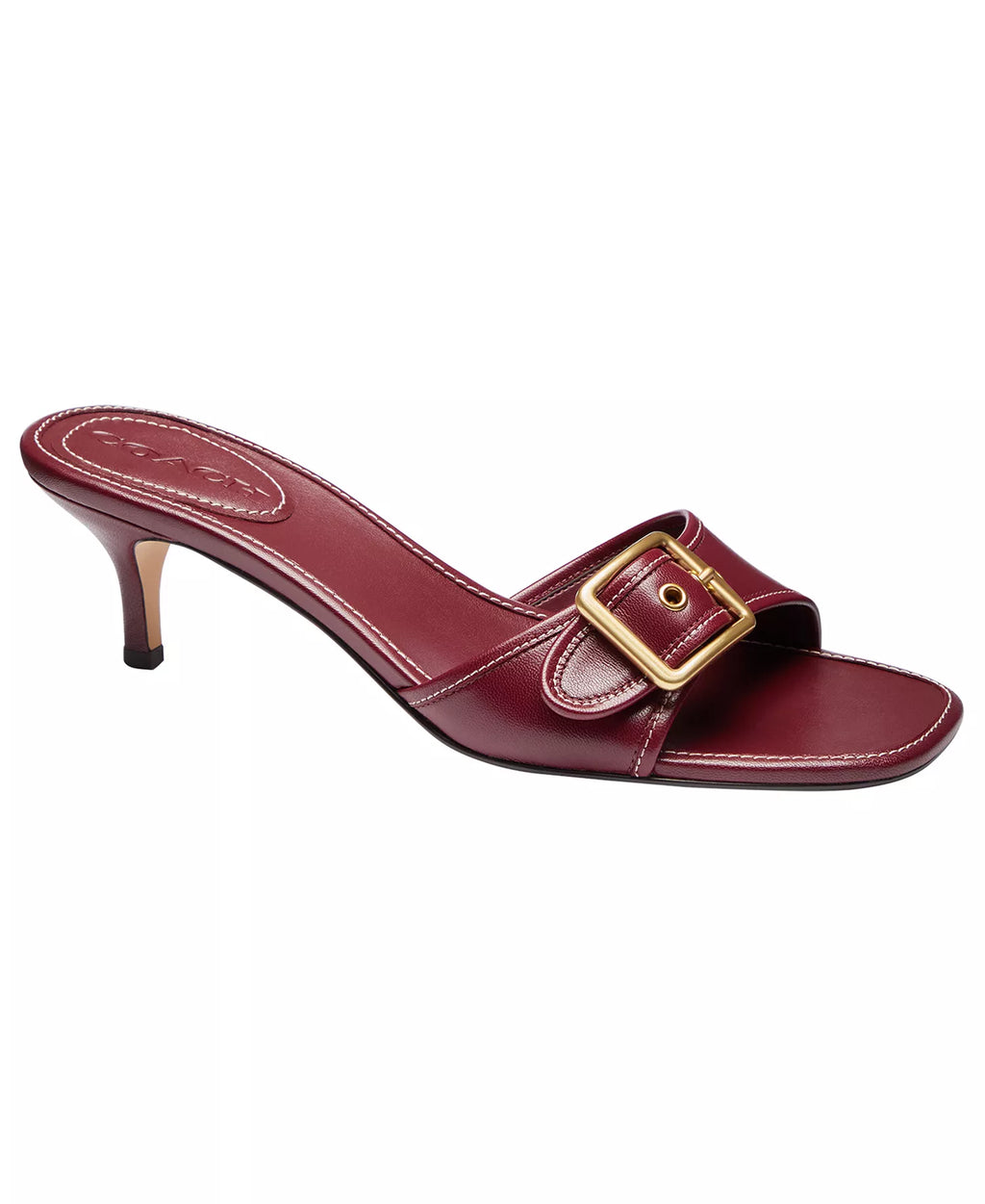 Coach Women's Margot Slip-On Kitten Heel Sandals