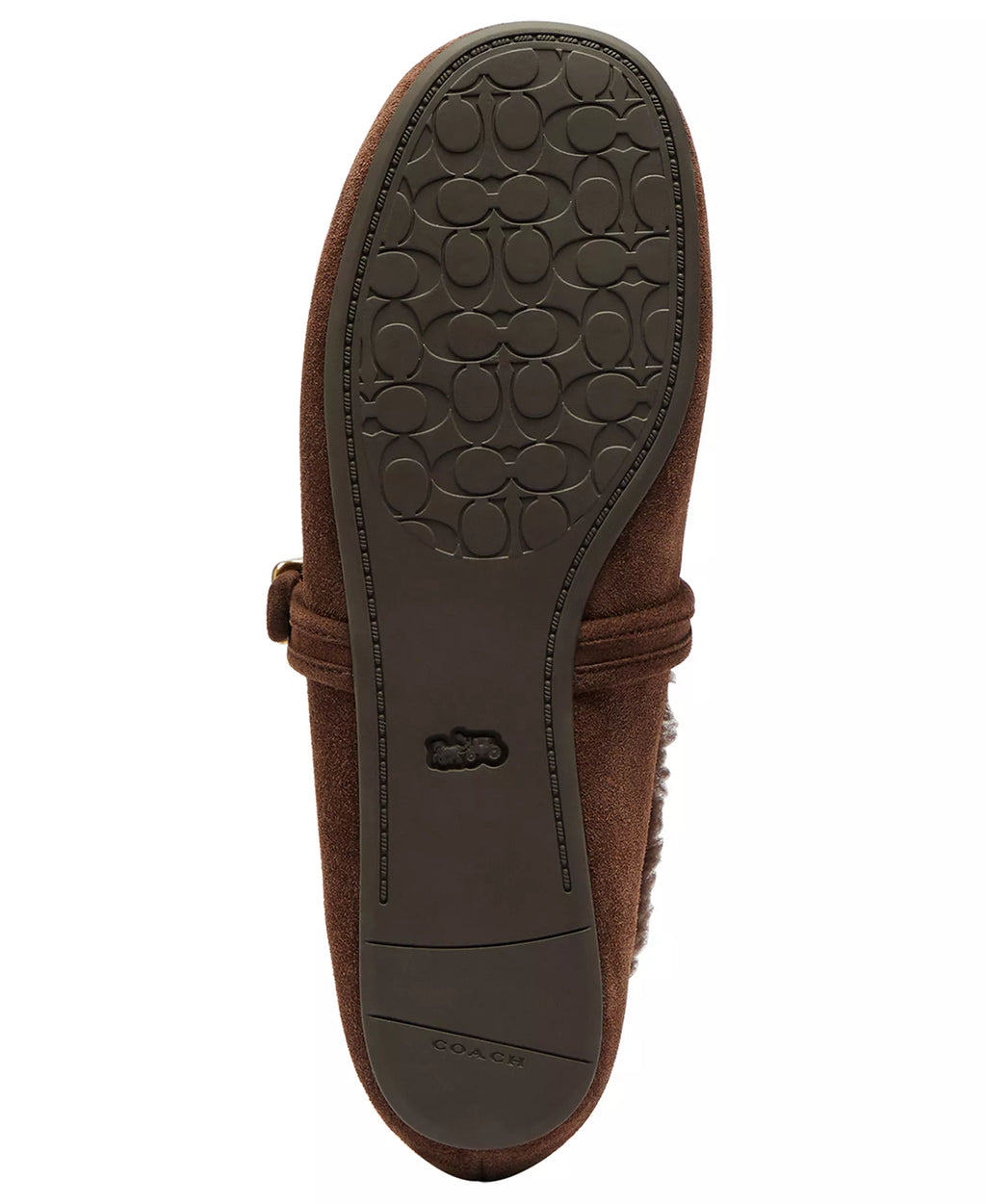 Coach Women's Sculpted C Shearling Mary Jane Flats
