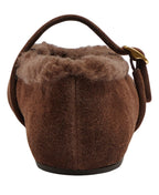 Coach Women's Sculpted C Shearling Mary Jane Flats