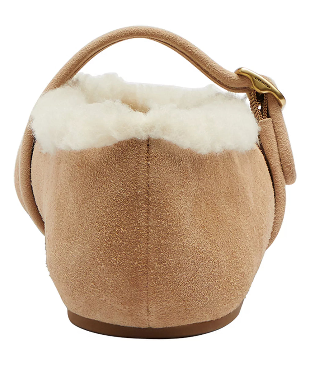 Coach Women's Sculpted C Shearling Mary Jane Flats