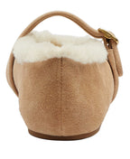 Coach Women's Sculpted C Shearling Mary Jane Flats