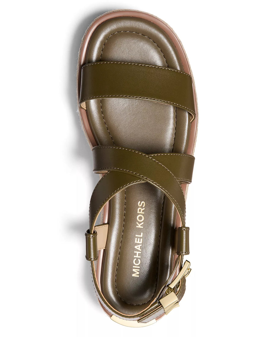 Michael Kors Women's Lynn Buckle Espadrille Sandals