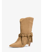 Michael Kors Women's Daniela Fringe Slip-On Boots