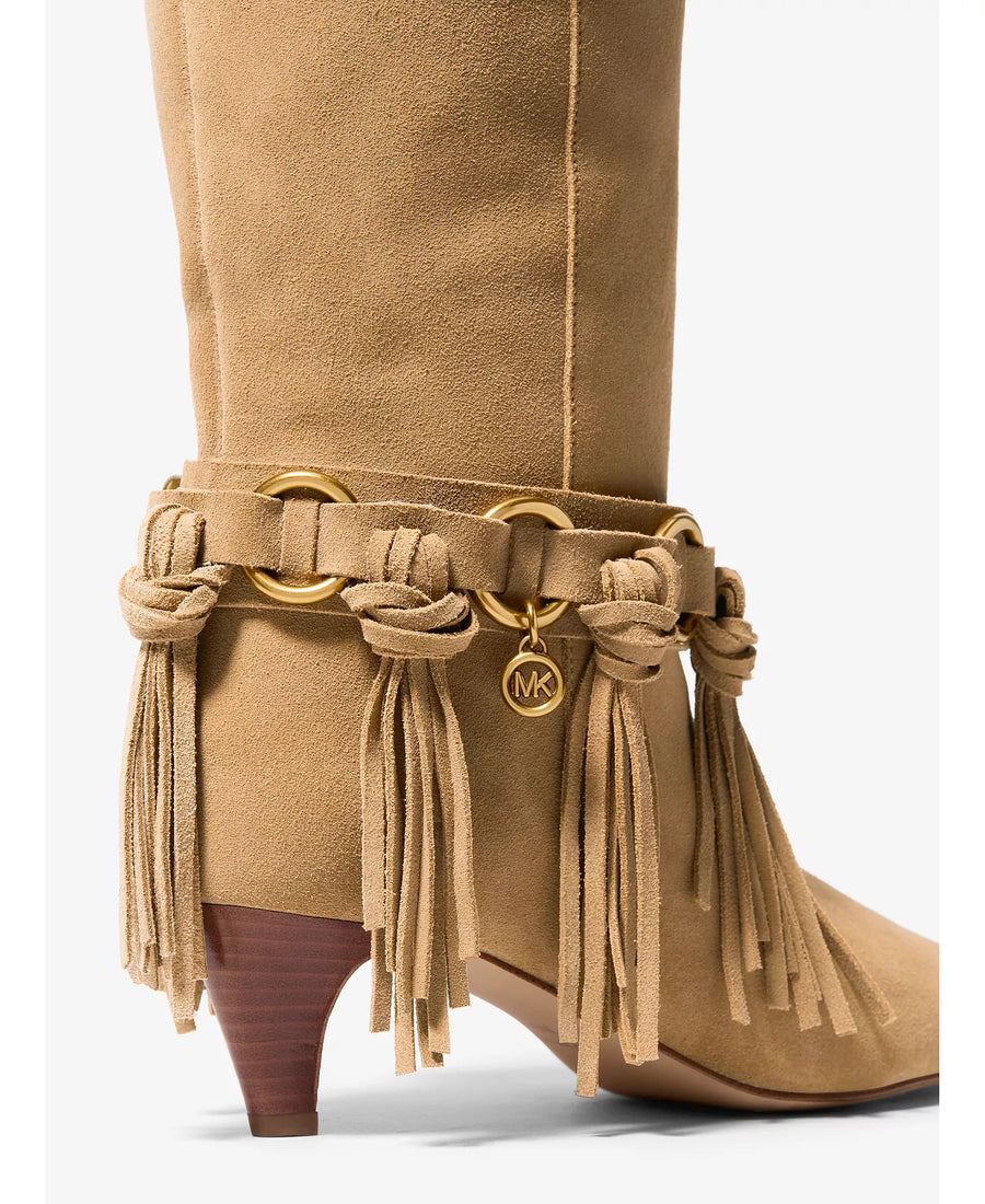 Michael Kors Women's Daniela Fringe Slip-On Boots