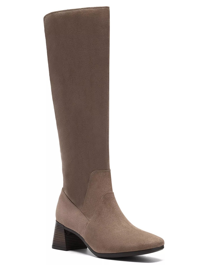 Clarks Women's Marriann Chic Knee-High Square Toe Block Heel Boots
