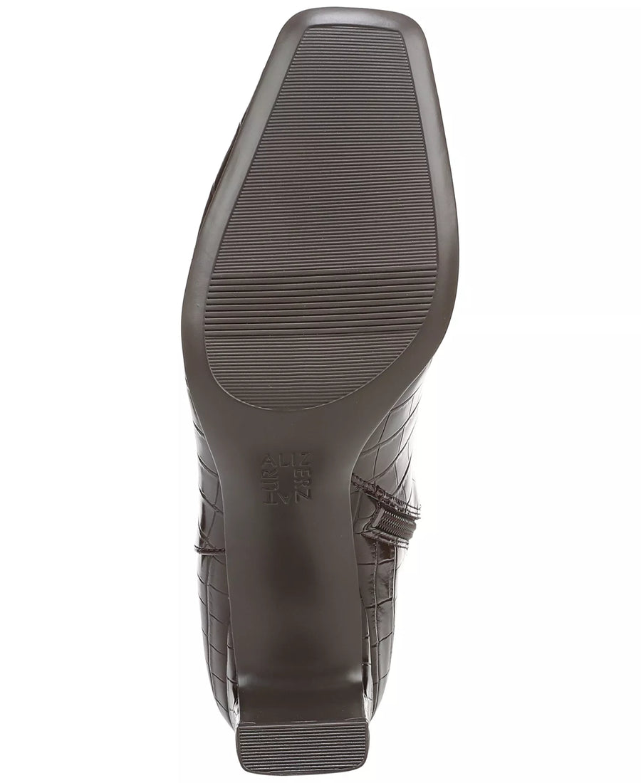 Naturalizer Women's Nona Square Toe Faux Leather Booties