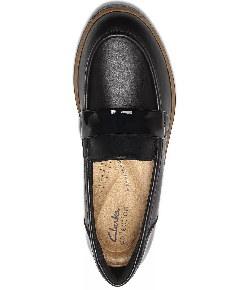 Clarks Women's Zylah Mia Platform Leather Loafers