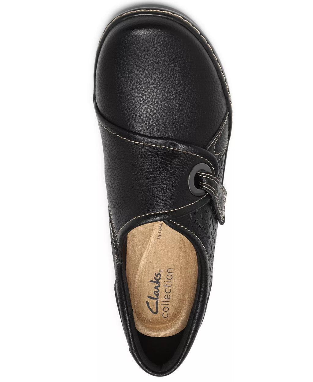 Clarks Women's Cora Teagan Perforated Leather Mary Jane Flats