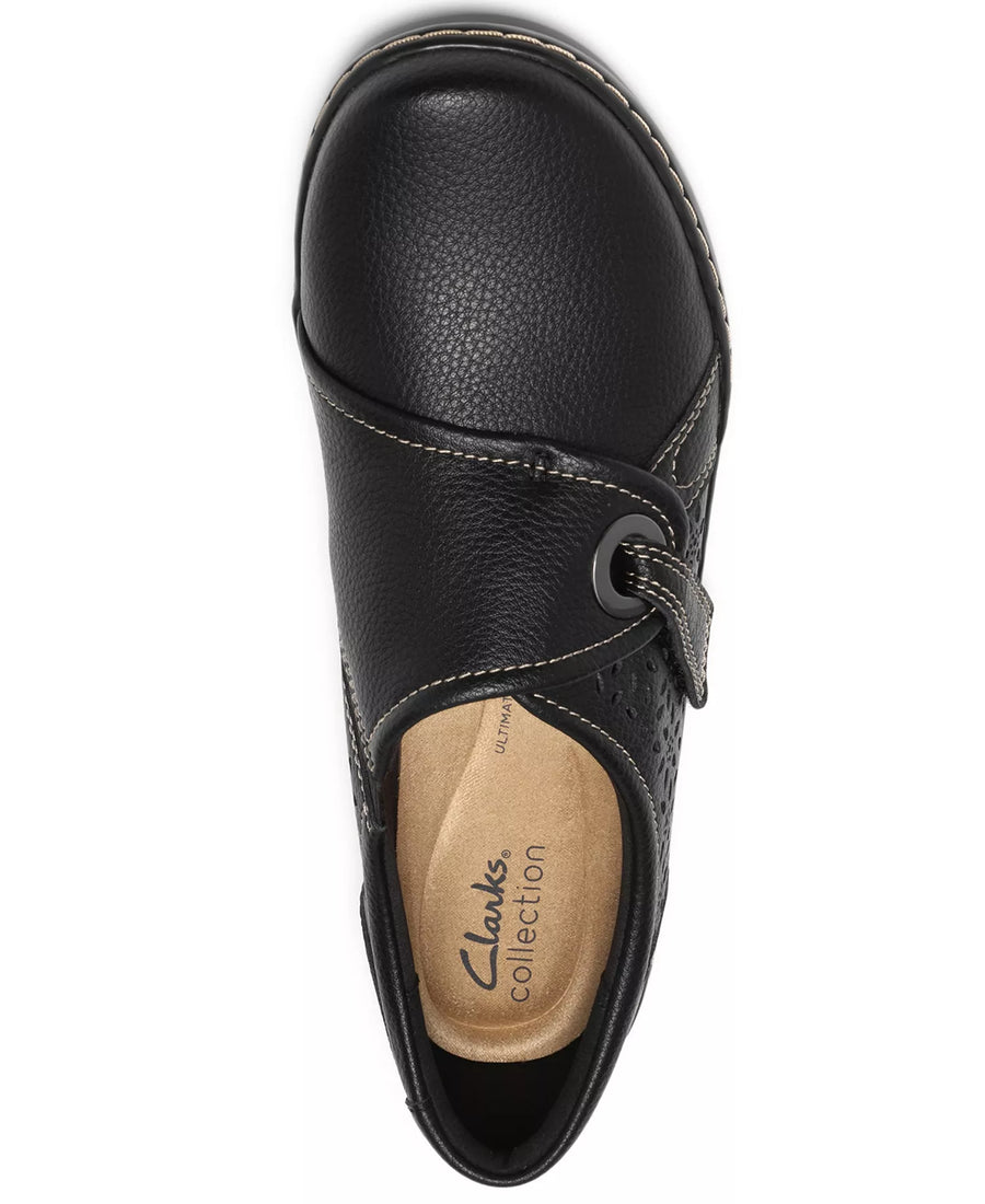 Clarks Women's Cora Teagan Perforated Leather Mary Jane Flats