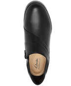 Clarks Women's Emily2 London Block Heel Round Toe Leather Shooties