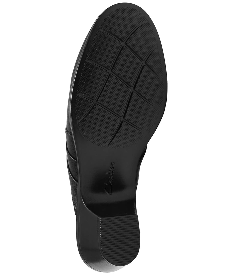Clarks Women's Emily2 Eliza Block Heel Leather Mules