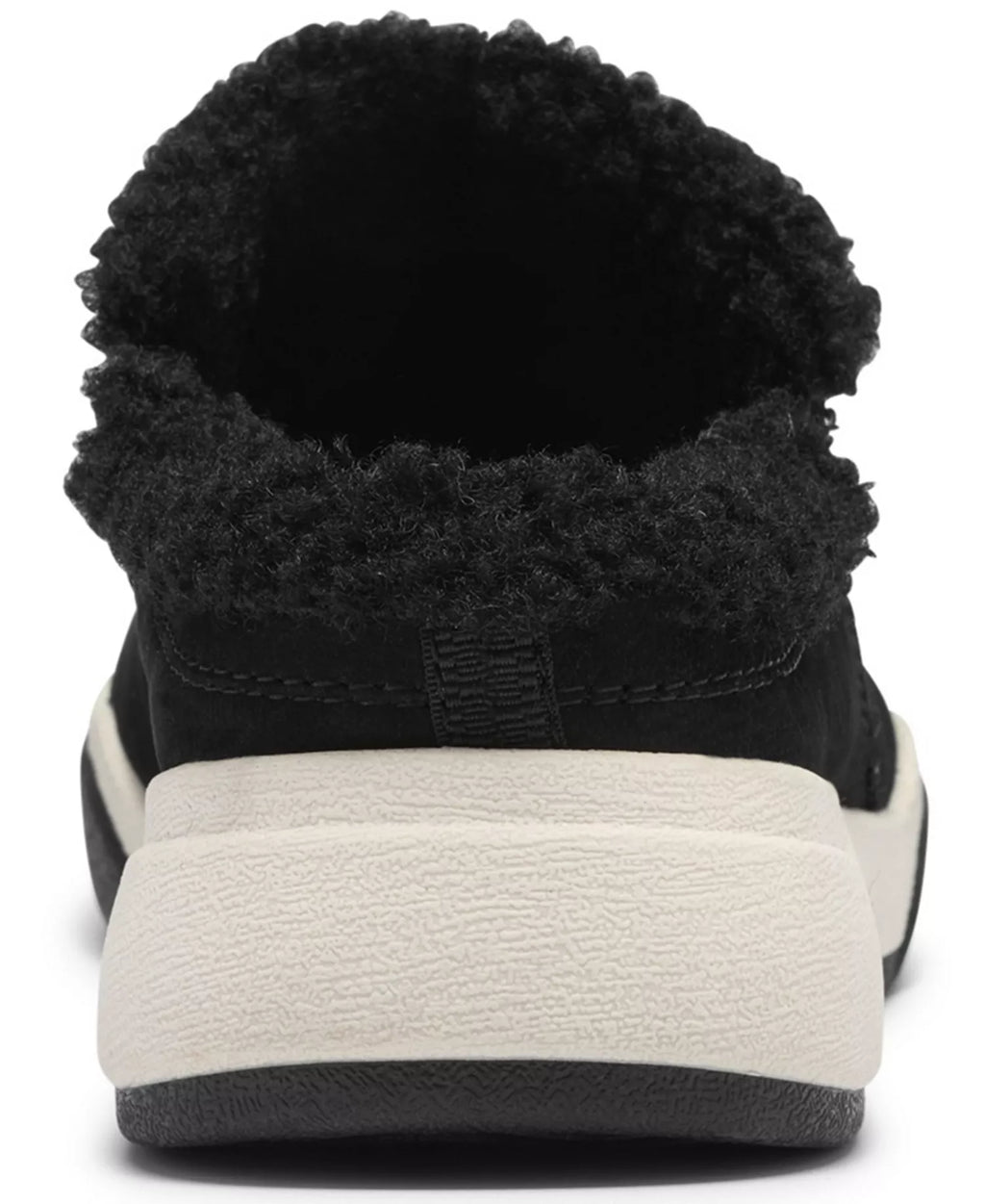 Clarks Women's Aydria Ray Faux Fur Collar Round Toe Mules