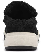 Clarks Women's Aydria Ray Faux Fur Collar Round Toe Mules