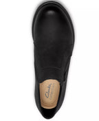 Clarks Women's Kynnzie Zip Block Heel Round Toe Leather Shooties