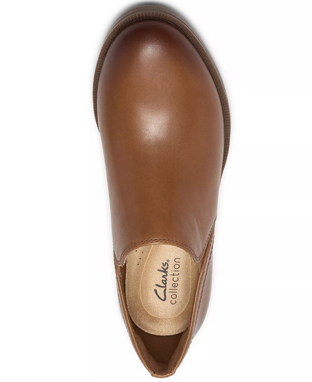 Clarks Women's Adalynn Bay Leather Round Toe Lug-Sole Shooties