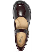 Clarks Women's Angie Jane Mary Jane Arch-Support Round Toe Flats