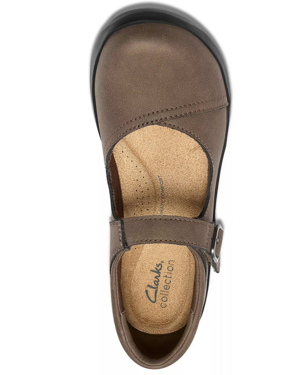 Clarks Women's Angie Jane Mary Jane Arch-Support Round Toe Flats