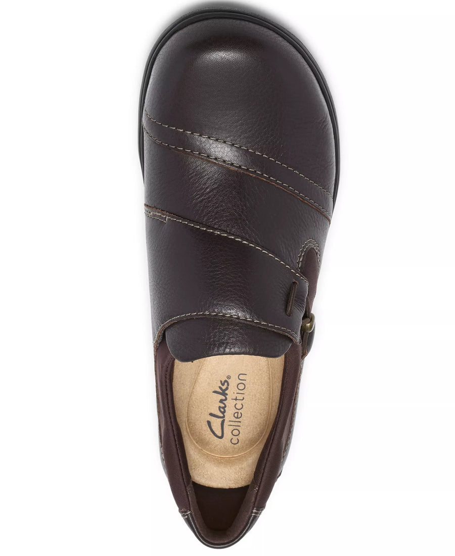 Clarks Women's Carleigh Lily Leather Round Toe Flats