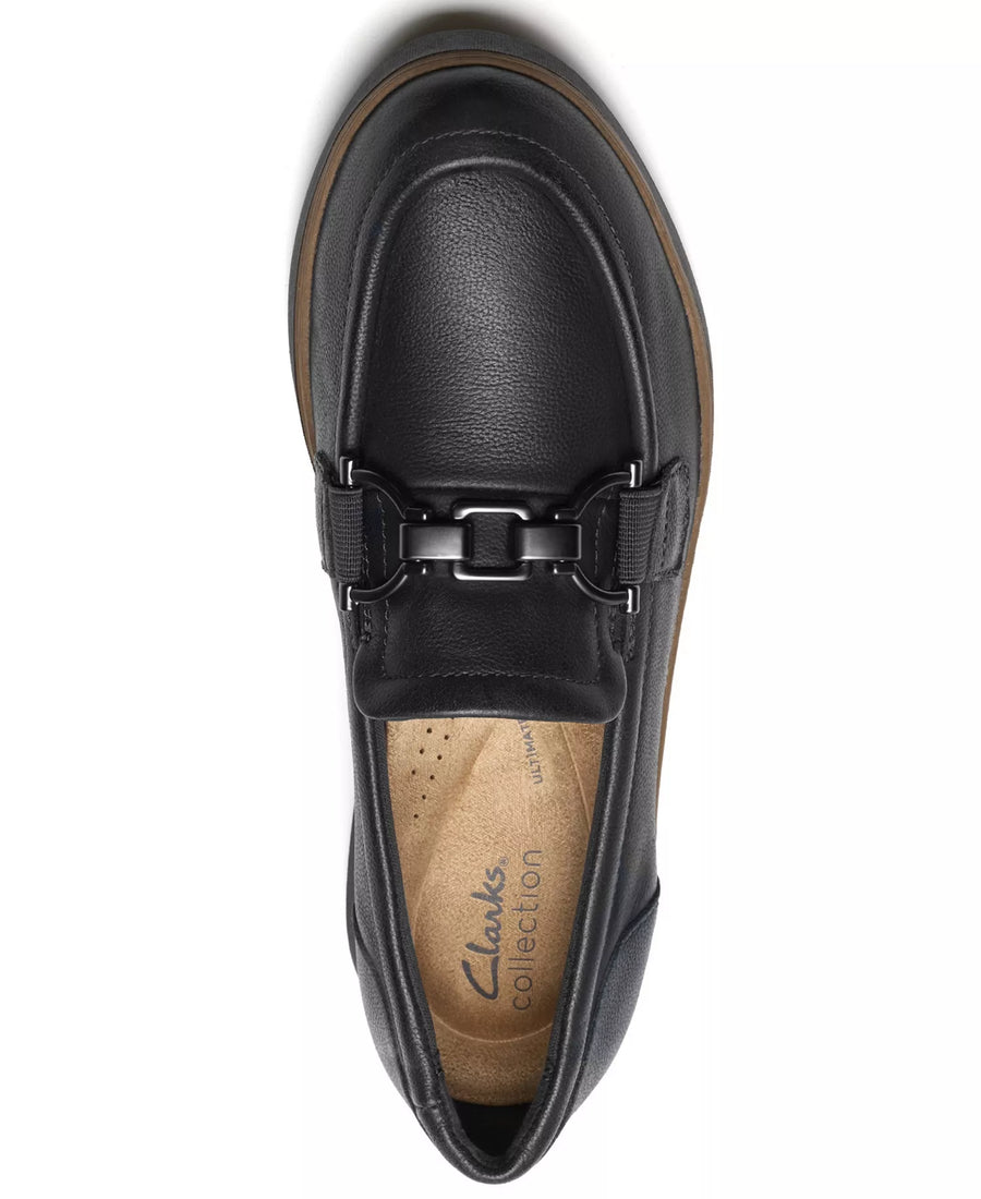 Clarks Women's Zylah Erin Platform Round Toe Leather Loafers