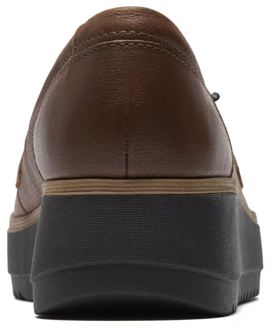 Clarks Women's Zylah Erin Platform Round Toe Leather Loafers