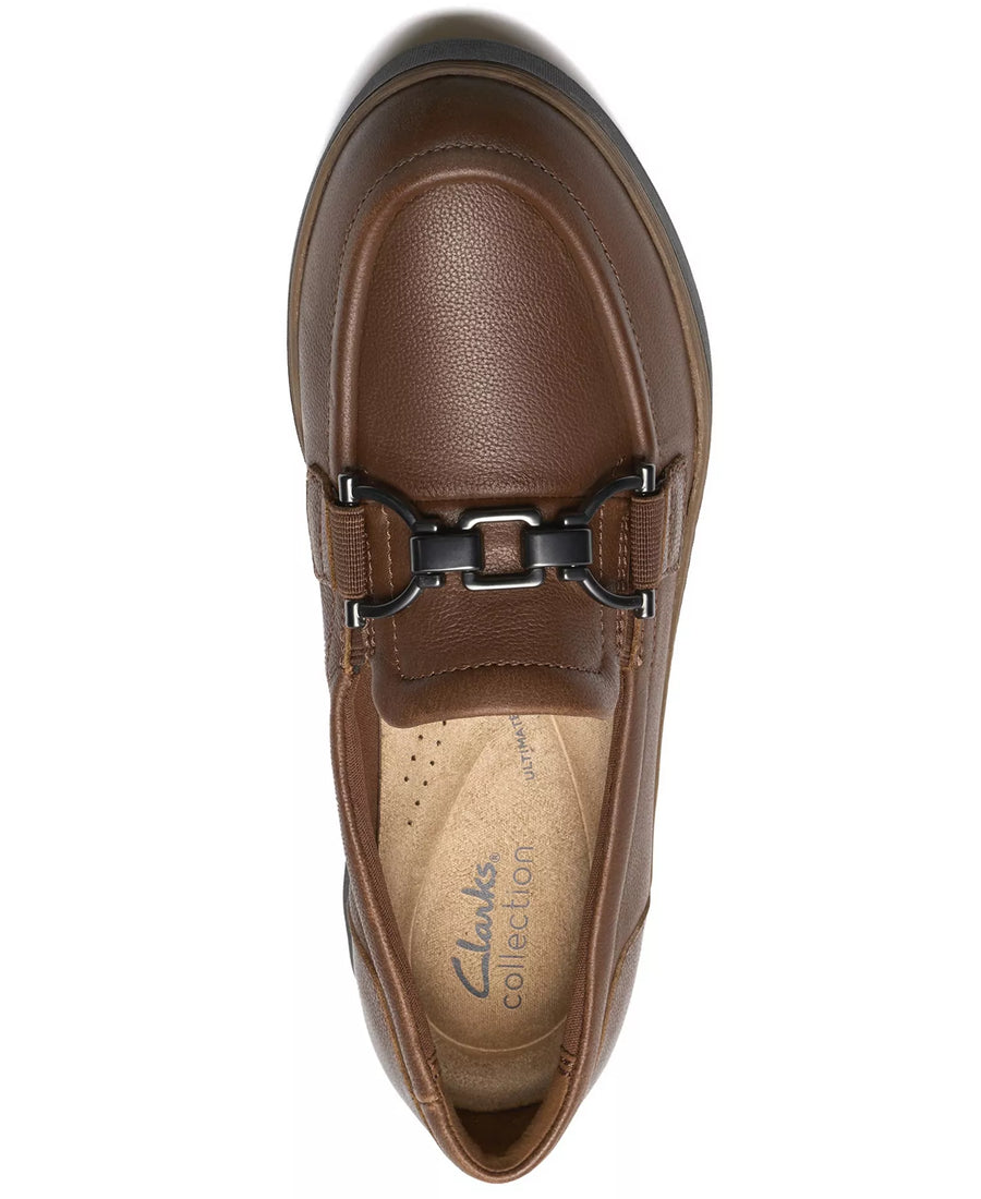 Clarks Women's Zylah Erin Platform Round Toe Leather Loafers