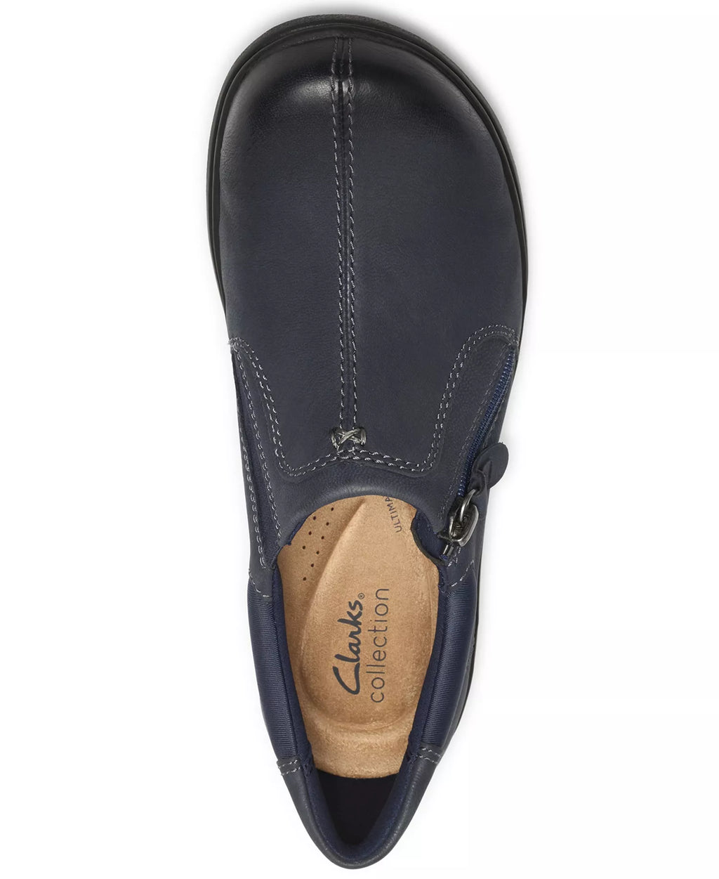 Clarks Women's Carleigh Ease Nubuck Round Toe Flats