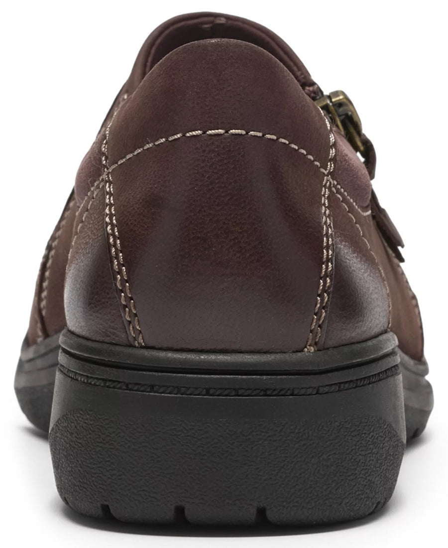 Clarks Women's Carleigh Ease Nubuck Round Toe Flats