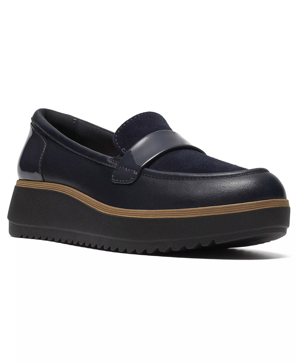 Clarks Women's Zylah Mia Platform Leather Loafers