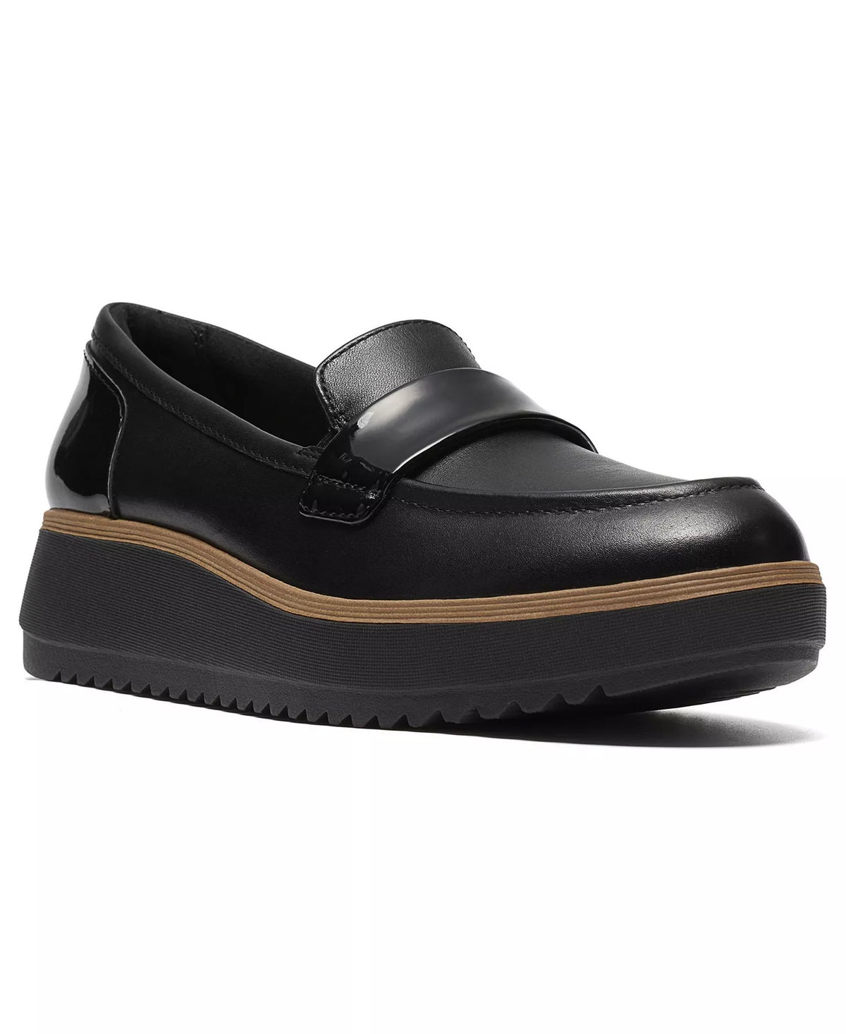 Clarks Women's Zylah Mia Platform Leather Loafers