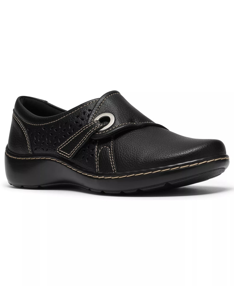 Clarks Women's Cora Teagan Perforated Leather Mary Jane Flats
