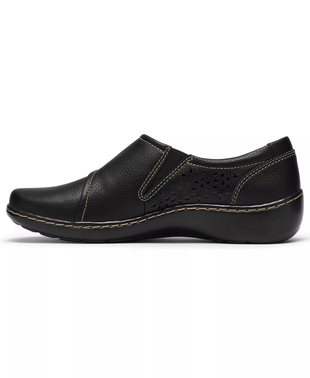 Clarks Women's Cora Teagan Perforated Leather Mary Jane Flats