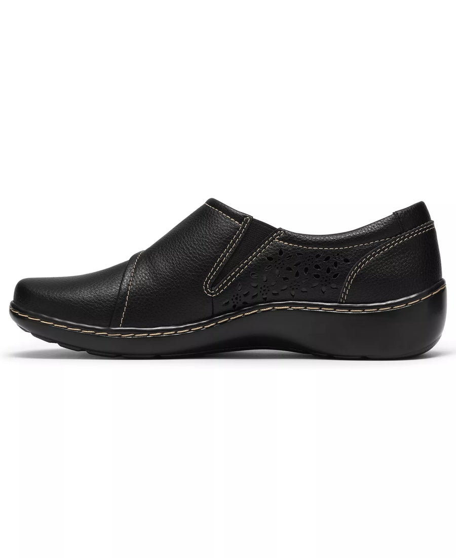 Clarks Women's Cora Teagan Perforated Leather Mary Jane Flats