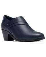 Clarks Women's Emily2 London Block Heel Round Toe Leather Shooties