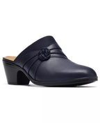 Clarks Women's Emily2 Eliza Block Heel Leather Mules