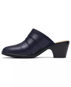 Clarks Women's Emily2 Eliza Block Heel Leather Mules