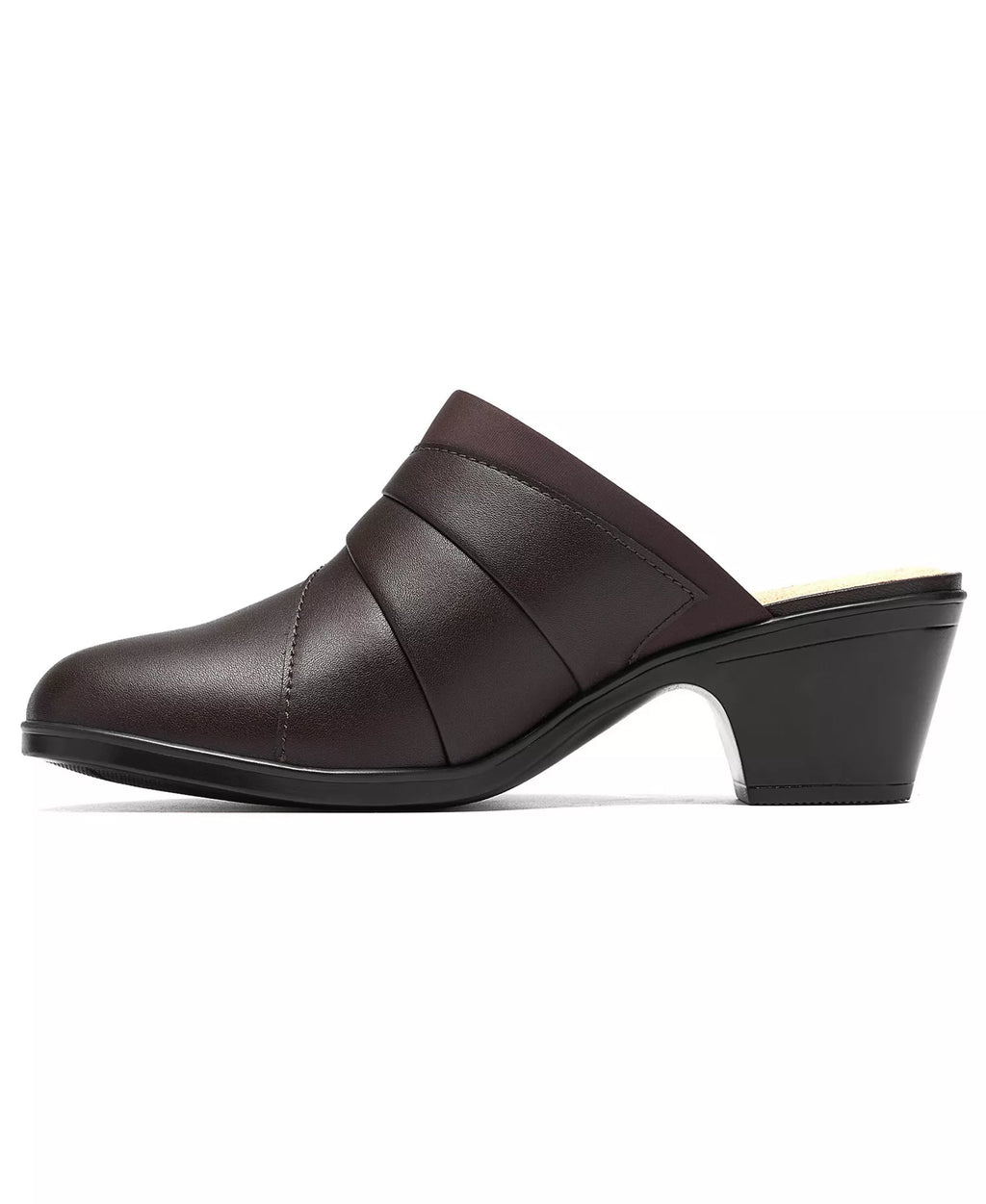 Clarks Women's Emily2 Eliza Block Heel Leather Mules