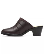 Clarks Women's Emily2 Eliza Block Heel Leather Mules