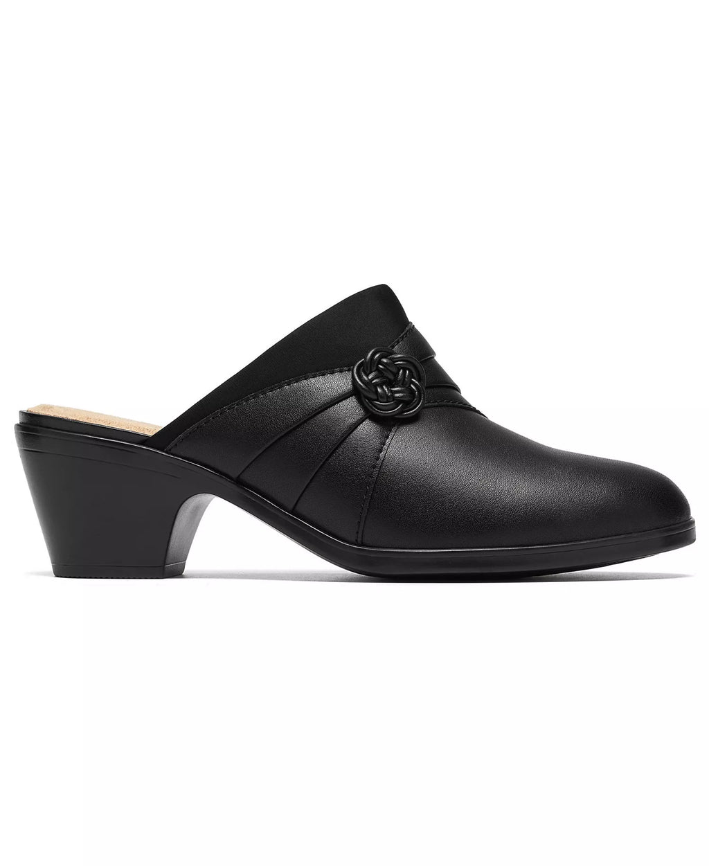 Clarks Women's Emily2 Eliza Block Heel Leather Mules