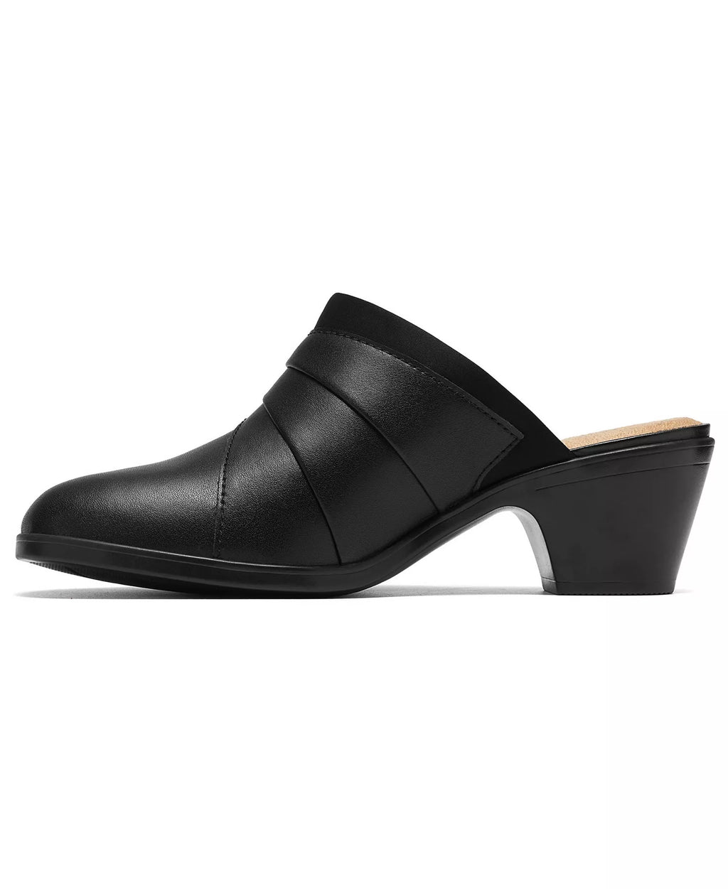 Clarks Women's Emily2 Eliza Block Heel Leather Mules