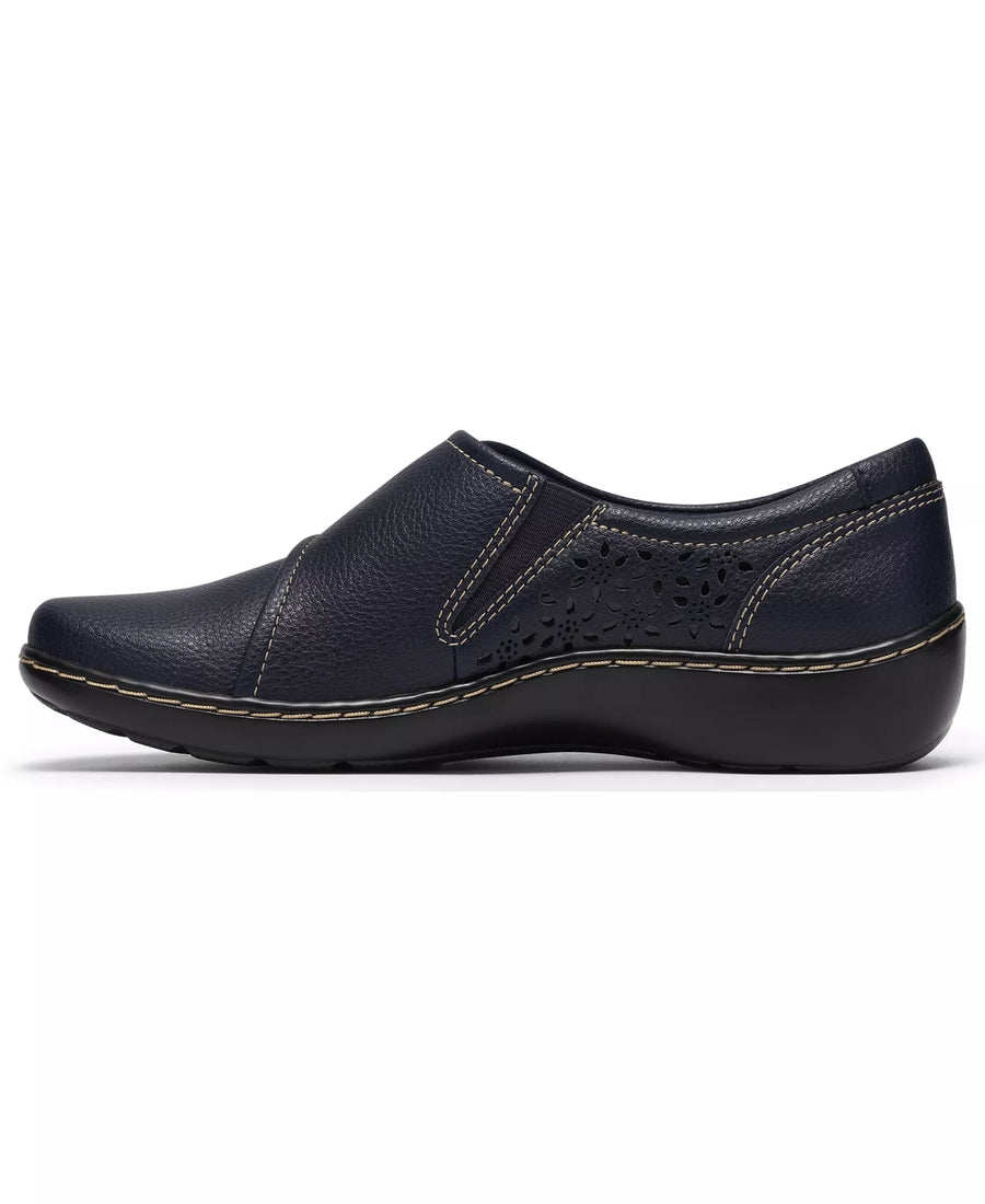 Clarks Women's Cora Teagan Perforated Leather Mary Jane Flats