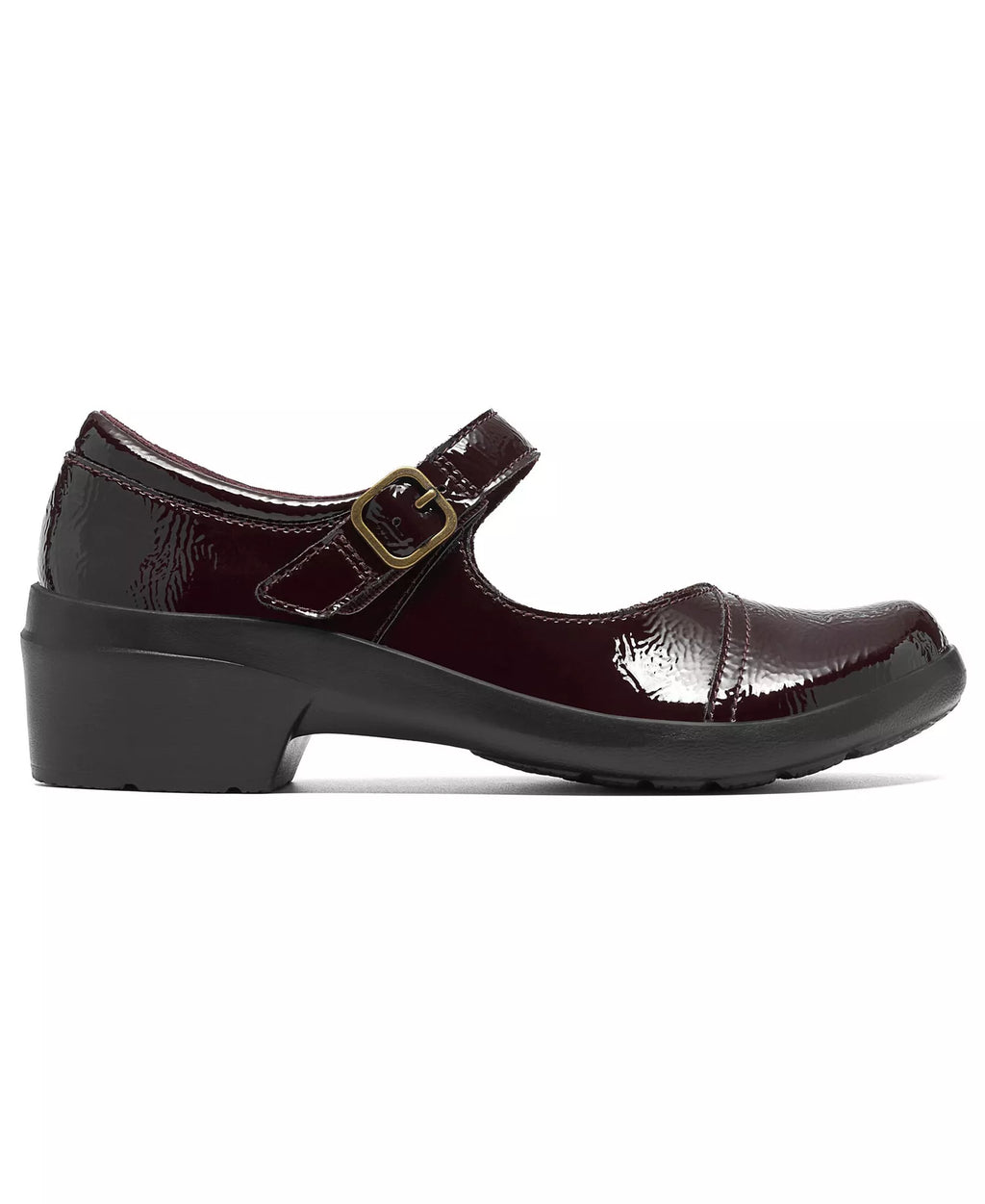 Clarks Women's Angie Jane Mary Jane Arch-Support Round Toe Flats