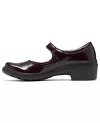 Clarks Women's Angie Jane Mary Jane Arch-Support Round Toe Flats