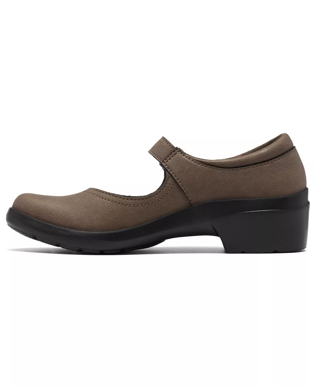 Clarks Women's Angie Jane Mary Jane Arch-Support Round Toe Flats