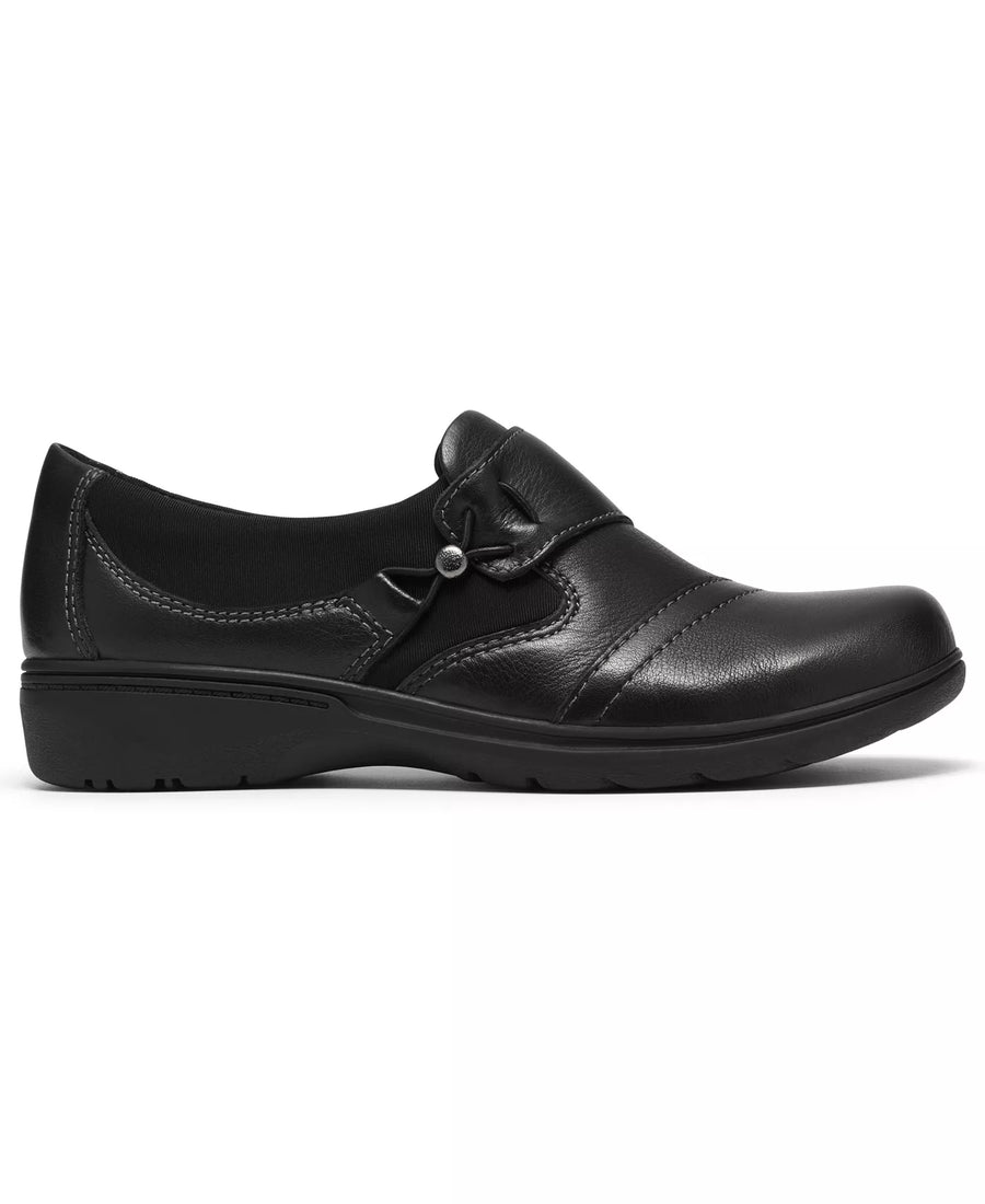 Clarks Women's Carleigh Lily Leather Round Toe Flats
