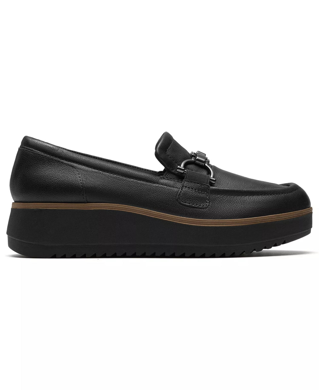 Clarks Women's Zylah Erin Platform Round Toe Leather Loafers
